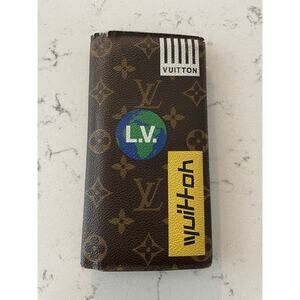 Authentic Louis Vuitton Brazza Limited Edition Liberty Long Bifold Wallet ￼